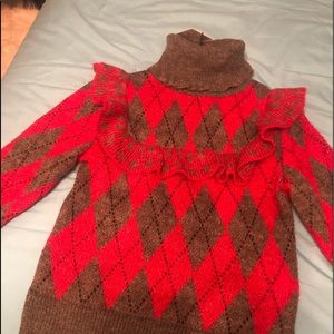 NWT Zara Argyl turtleneck